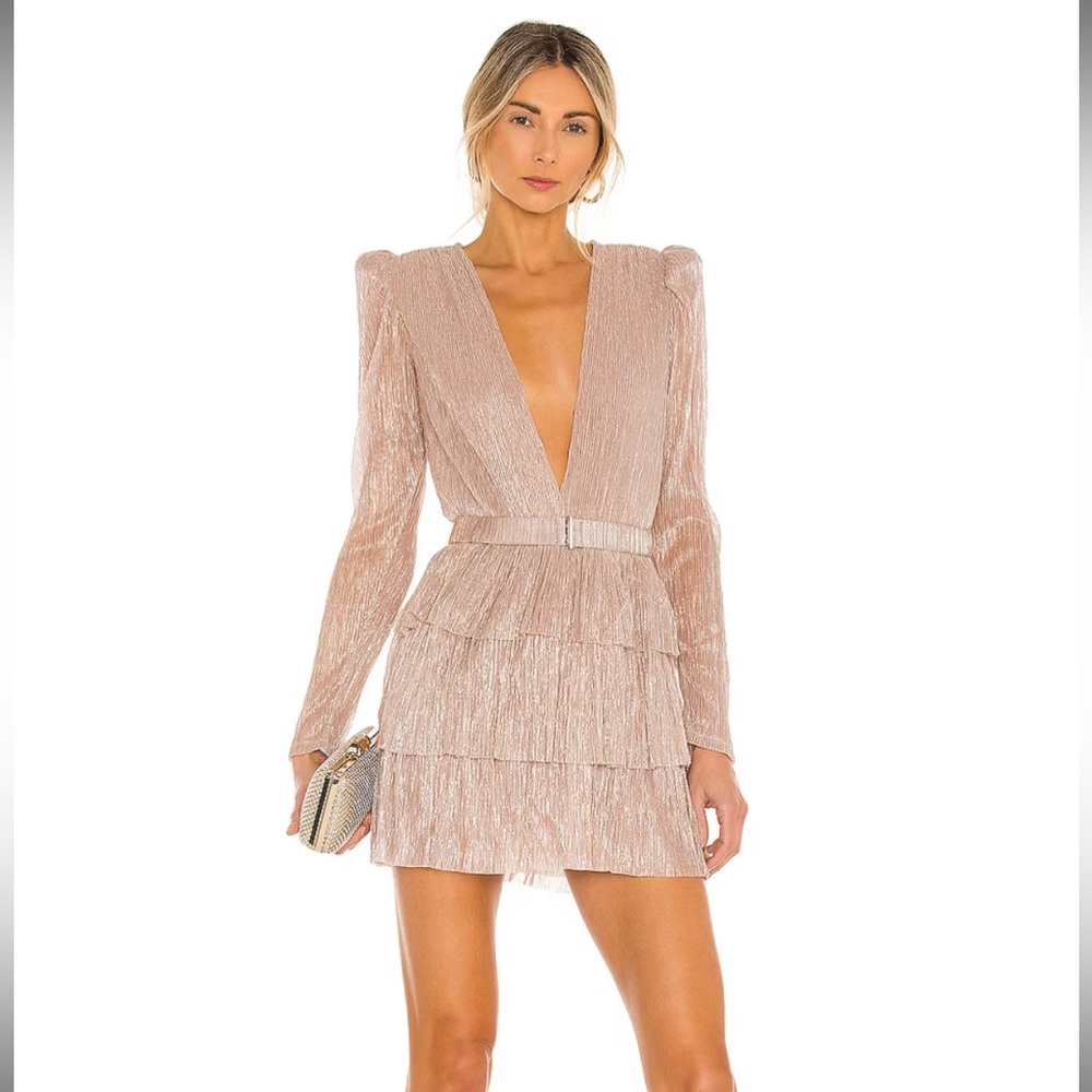 Sabina Musayev Carry Mini Dress in Blush